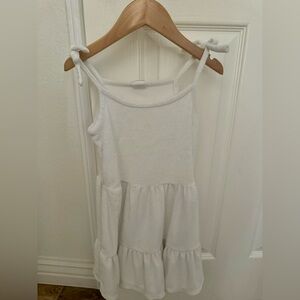 Gap girls white terry cloth dress swim cover up 4T
